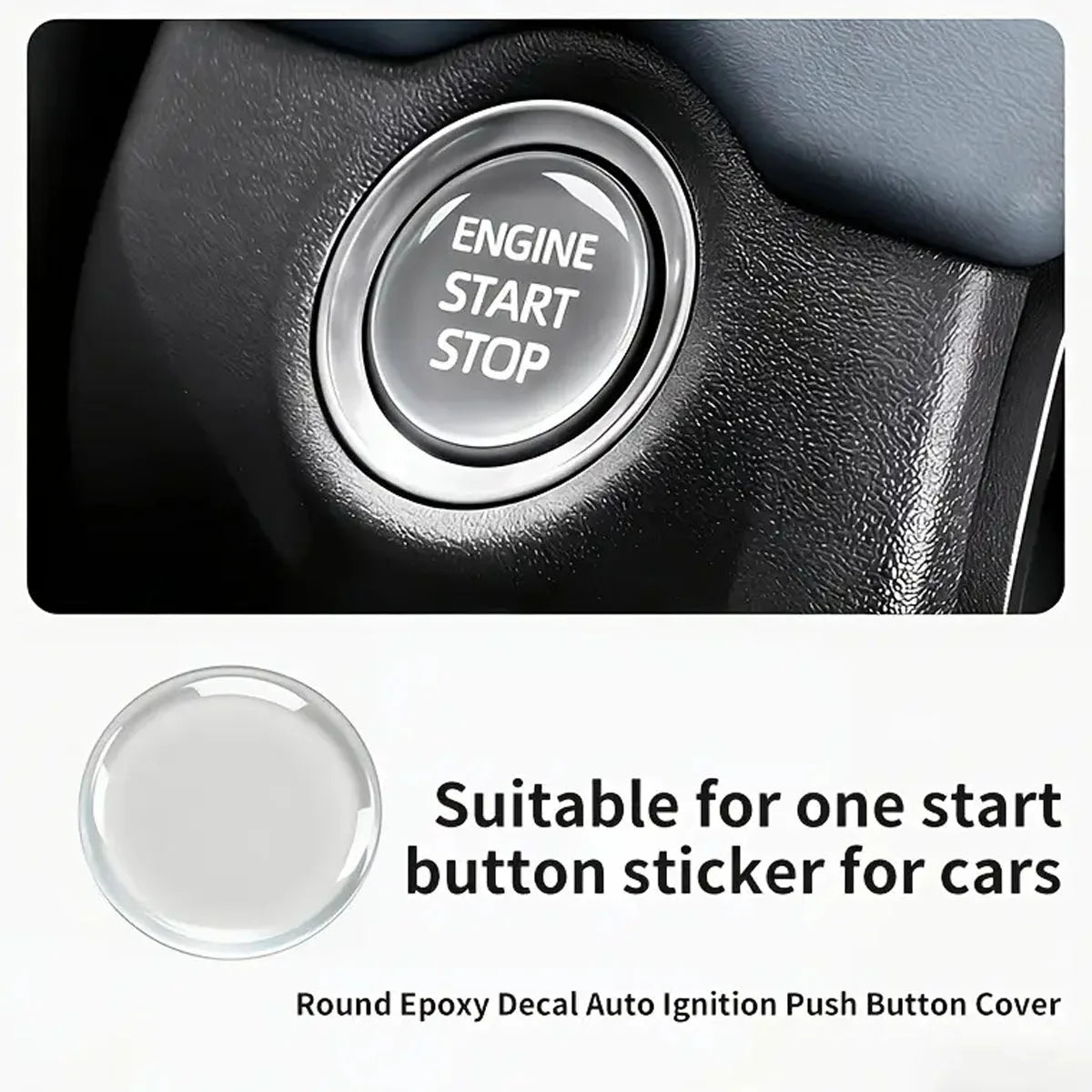 Clear Ignition Start-Stop Button Protector, DIY Cut