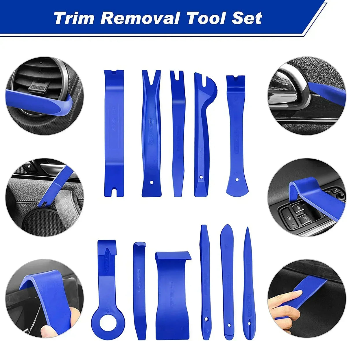 Auto Trim Removal Tool Set - Interior Panel & Clips Pry Kit - image 19