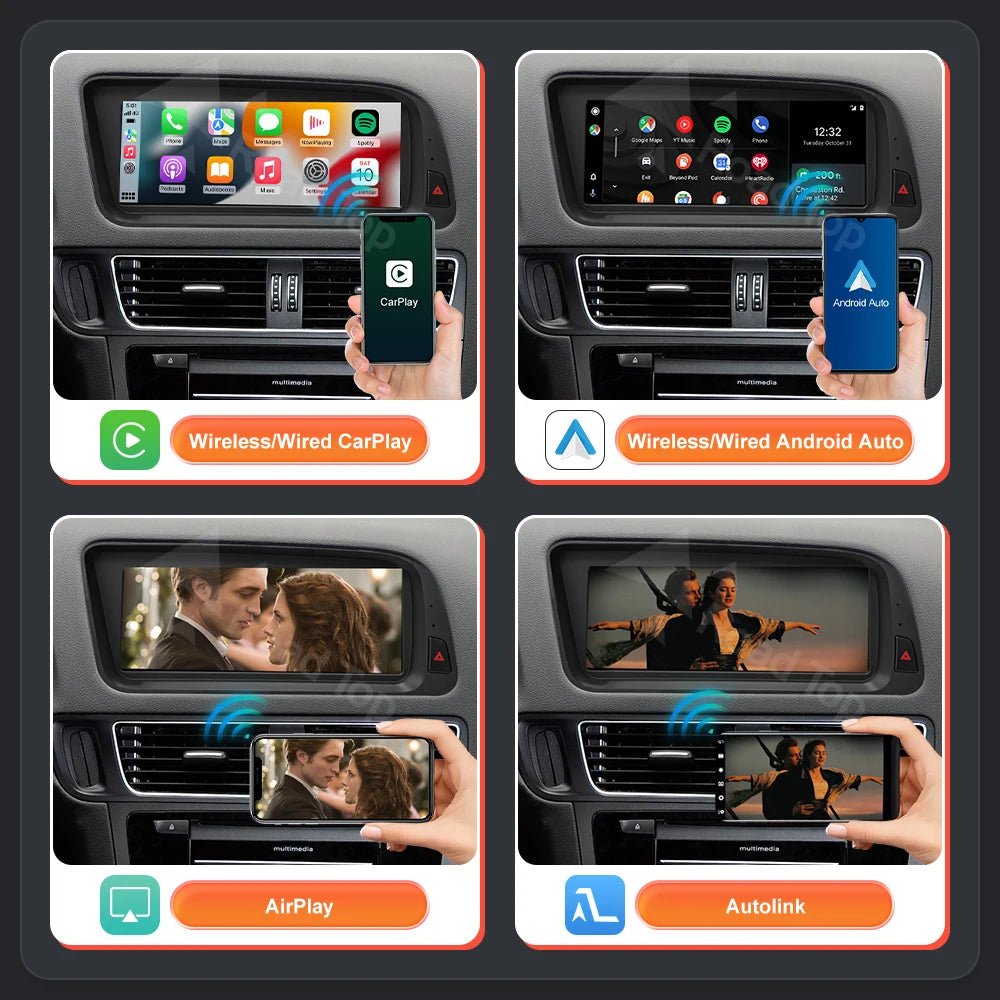 Audi Q5 2009-2017 Touch Screen Multimedia Player CarPlay Android Auto - image 4