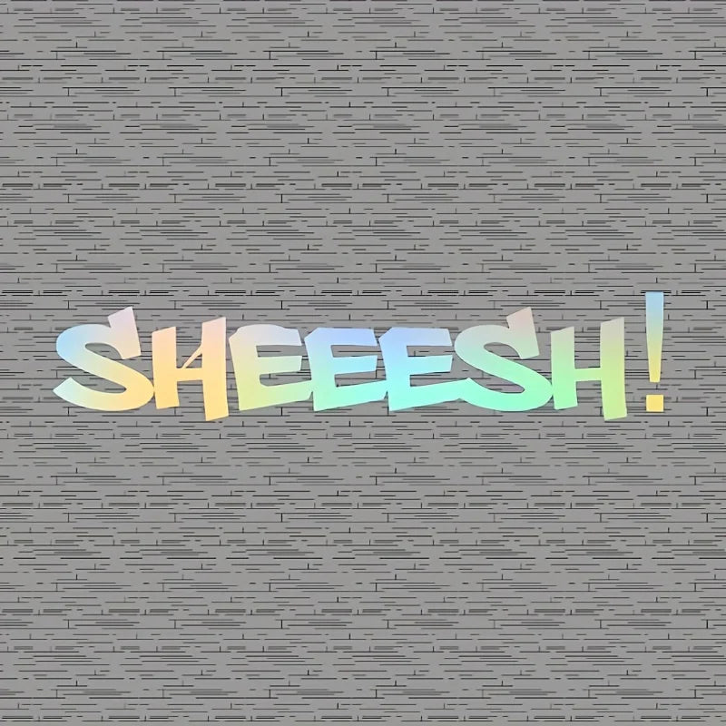 2D JDM Sheeesh Vinyl Sticker for Front and Rear Windshield - view 2