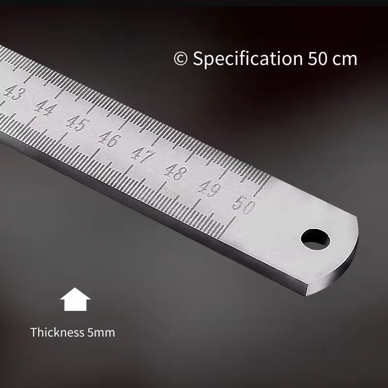 Tempered 5mm Stainless Steel Ruler – Multi-Purpose Scale