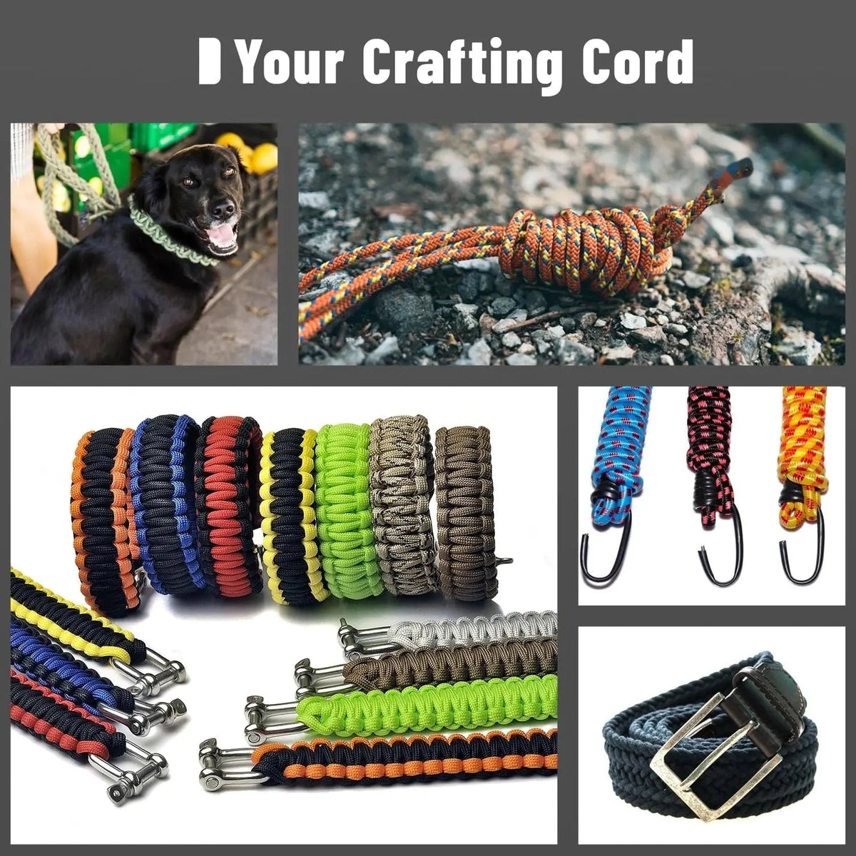 4mm 9-Core Paracord, 30/50/100M – Military Standard Rope