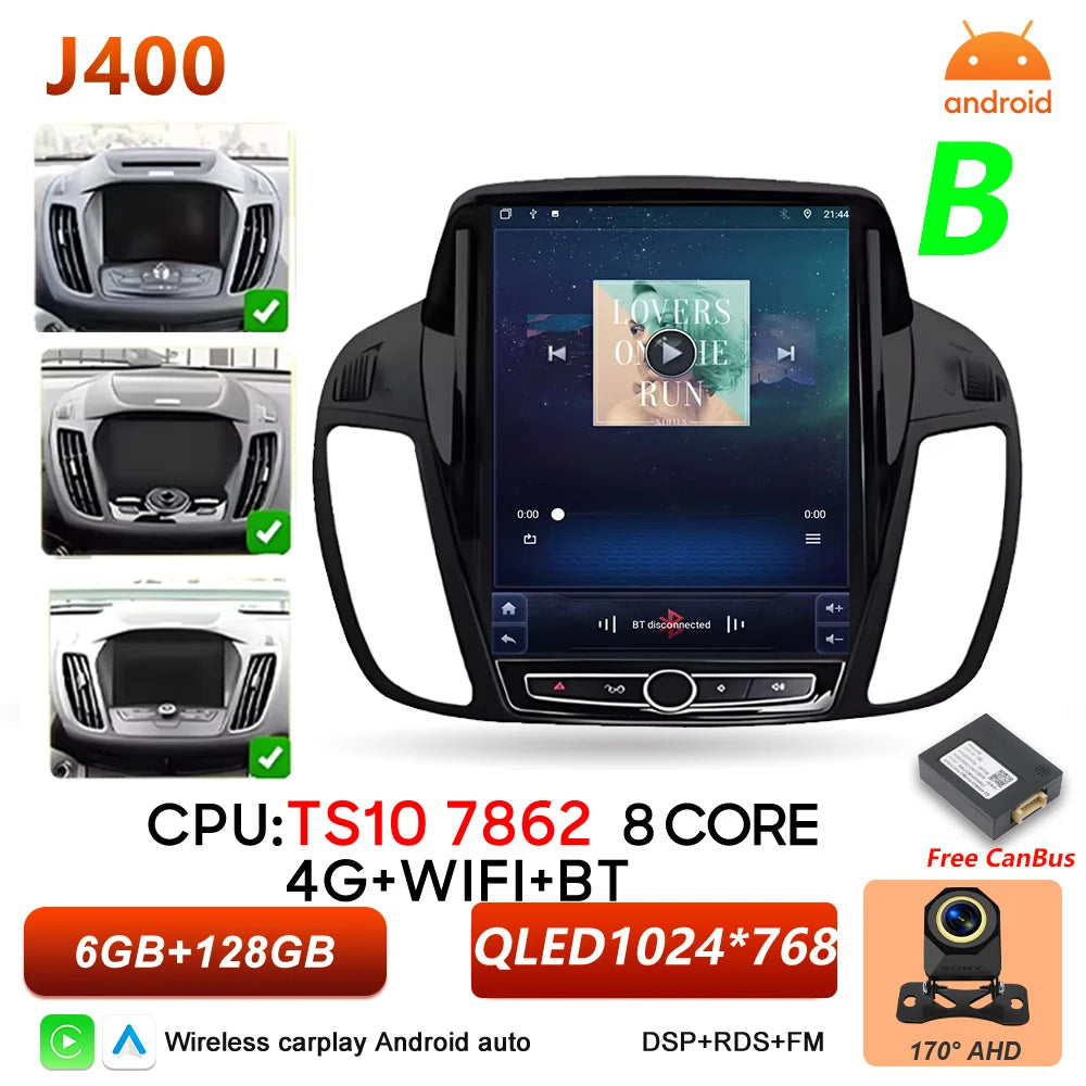 Ford C-MAX & Kuga 2 9.7 Inch Car Radio Wireless CarPlay & Android Auto - image 7