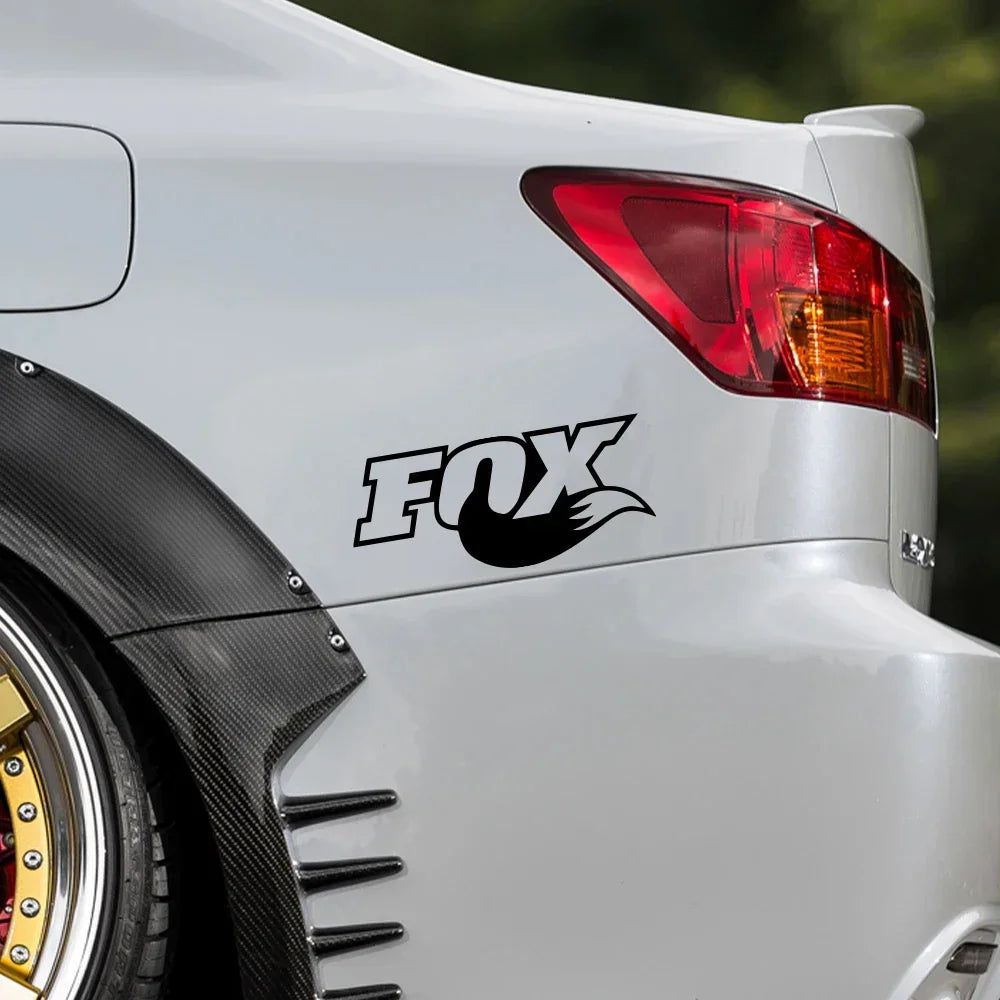 Fox Design Vinyl Car Sticker for Window, Motorcycle and Laptop