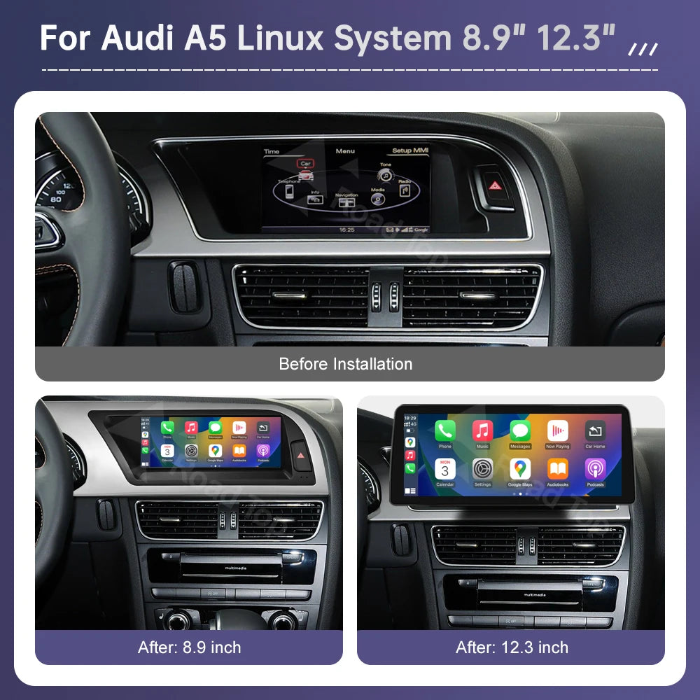 Audi A5 10.2" Wireless CarPlay Multimedia Touch Screen - image 3