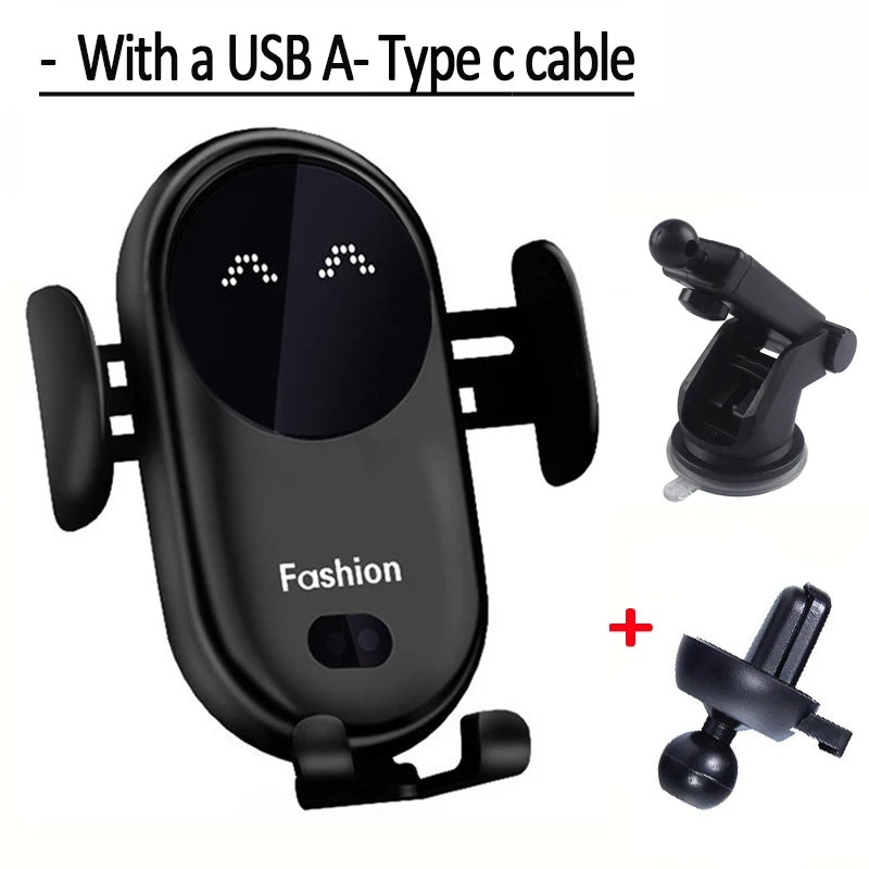 Rotating Wireless Charging Car Phone Holder, Vent or Suction Mount - view 10