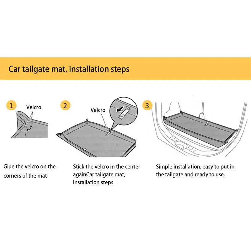 Car Trunk Liner Mat Cargo Liner Floor Mat Non-Slip 600D Oxford Cloth Cargo Liner universal Car Trunk Mat  For SUVs And Trucks