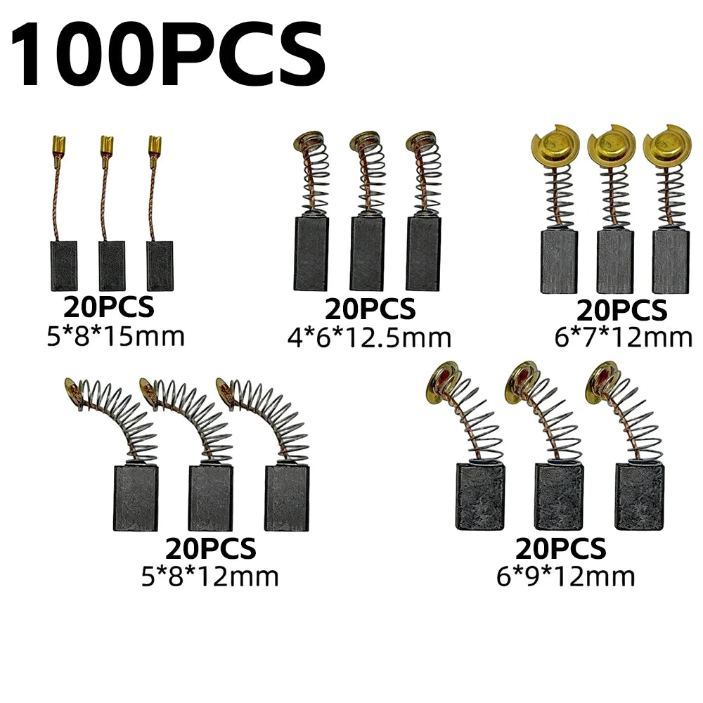 Universal Carbon Brush Repair Kit for Power Tools - 100/50 Pack - image 7