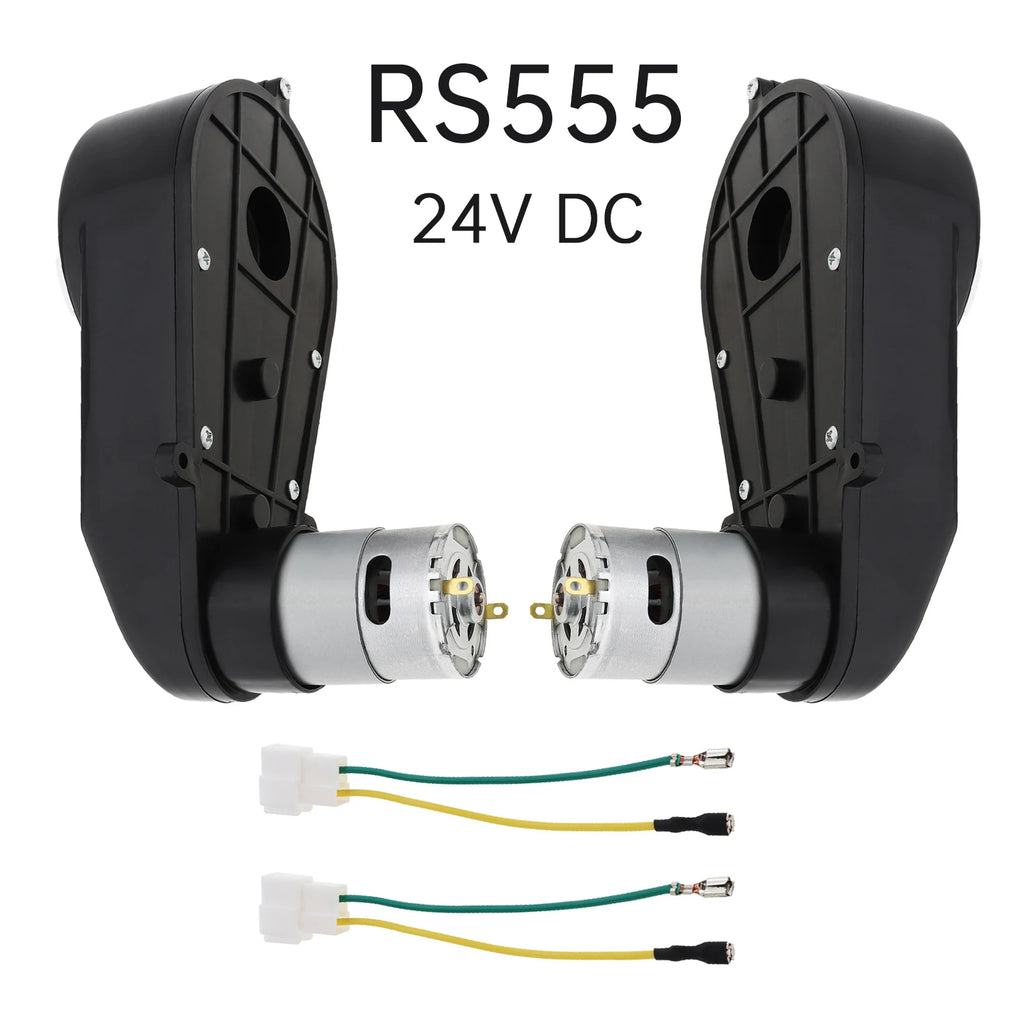 24V RS555 High-Speed Gearbox Motor Set for Kids' Ride-On Cars