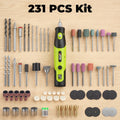 231-Piece Wireless Mini Electric Grinder Kit, 5 Speed USB Rechargeable
