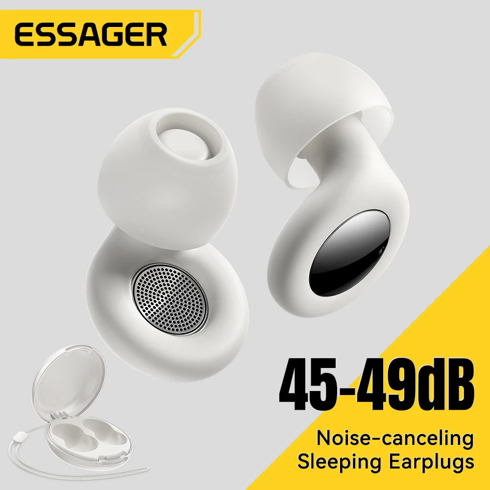 Soft Silicone Earplugs for Sleep, Study & Travel