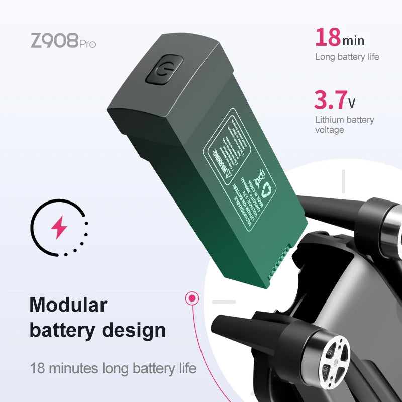 Z908 Pro 4K Dual Camera FPV Drone Brushless Motor Foldable - image 6