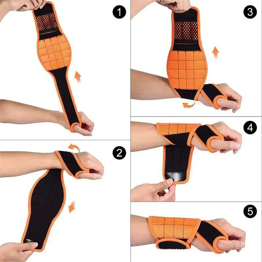 Magnetic Wristband with Strong Magnets Holds Magnetic Bracelet Screw Nails Drill Bit Tool Storage Holder Wrist for Electrician