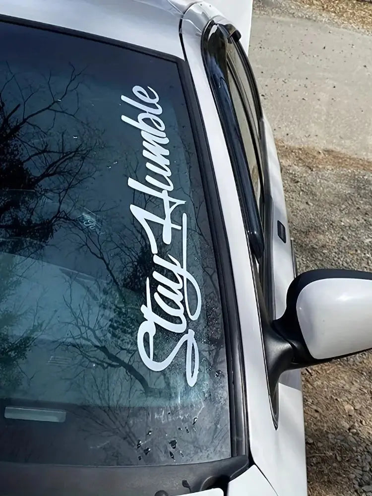 Stay Humble Vinyl Car Decal - Waterproof Windshield Sticker - image 7