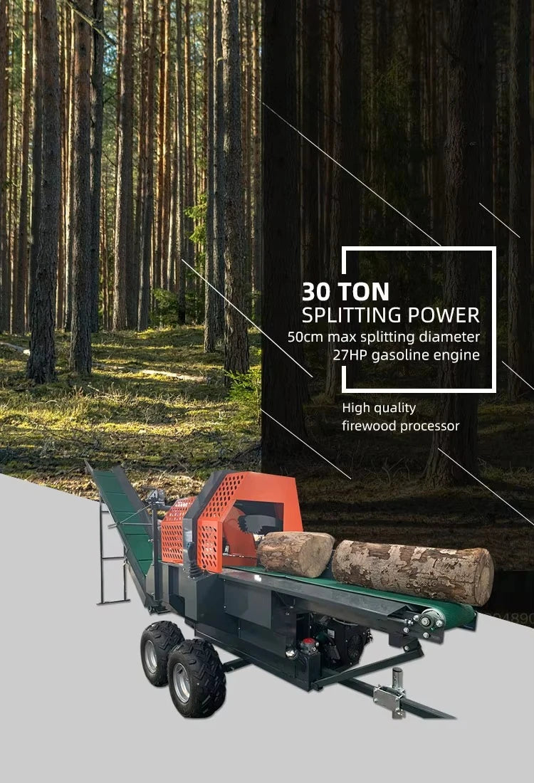 30 Ton Electric and PTO Driven Firewood Processor Log Splitter - view 8