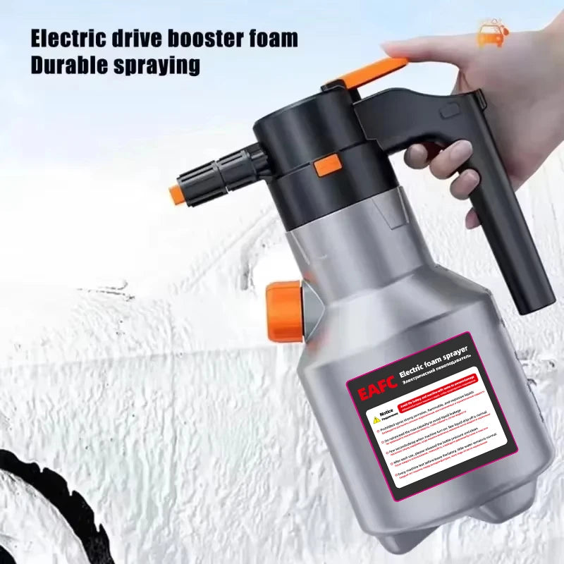Electric Car Foam Sprayer Pressurized Soap Sprayer High Pressure Fine Foam Automatic Foam Washer Exterior Car Washing Accessory