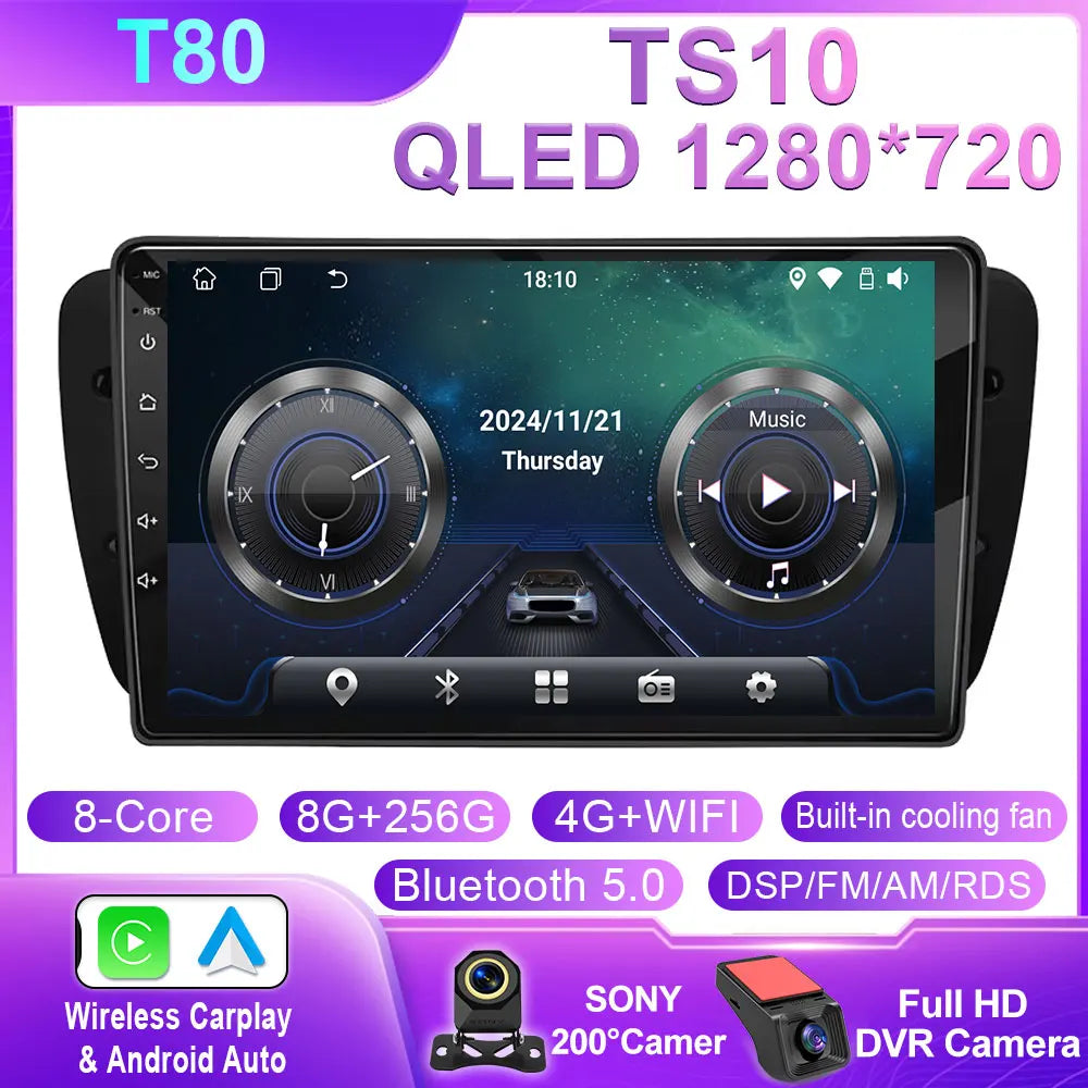 Seat Ibiza MK4 9" Car Radio with Android Auto & GPS - image 10