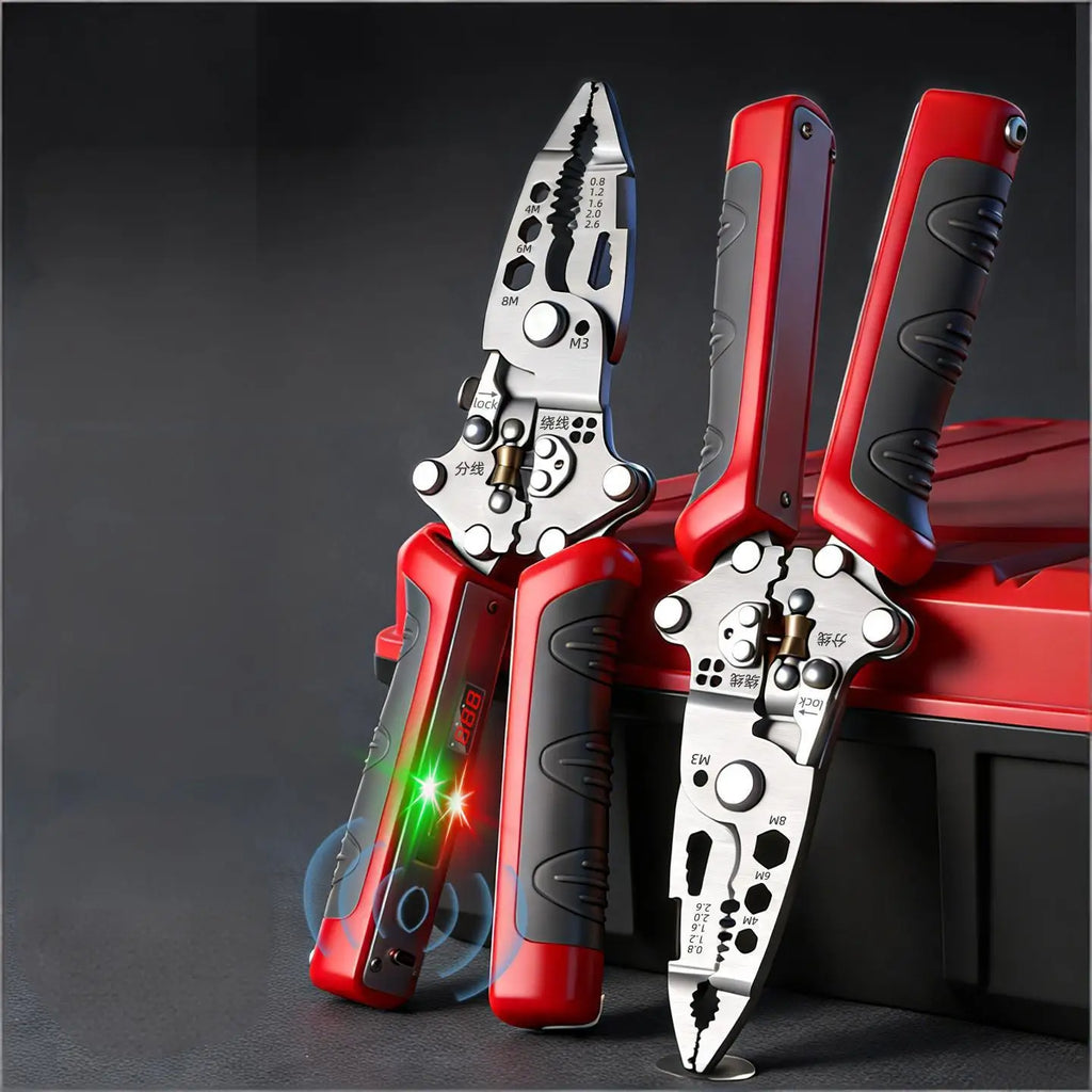 Foldable Wire Stripping & Crimping Pliers - Electrician Tool - image 11