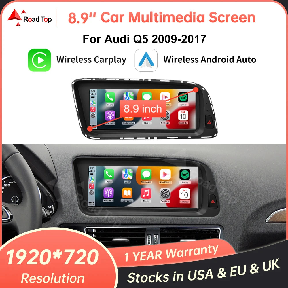 Audi Q5 2009-2017 Touch Screen Multimedia Player CarPlay Android Auto