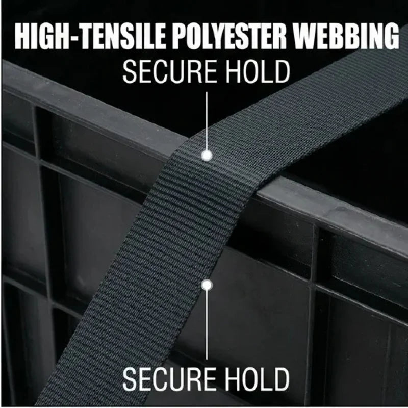 Heavy Duty Retractable Ratchet Tie Down Straps with Soft Loops for Truck and Trailer