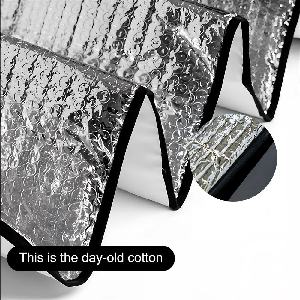 Foldable Windshield Sun Shade with Fun Animal Prints, 55 x 30 in