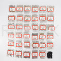 175Pcs Car Key Blank Set – Flip Key Blades + Logos + Pins - image 11