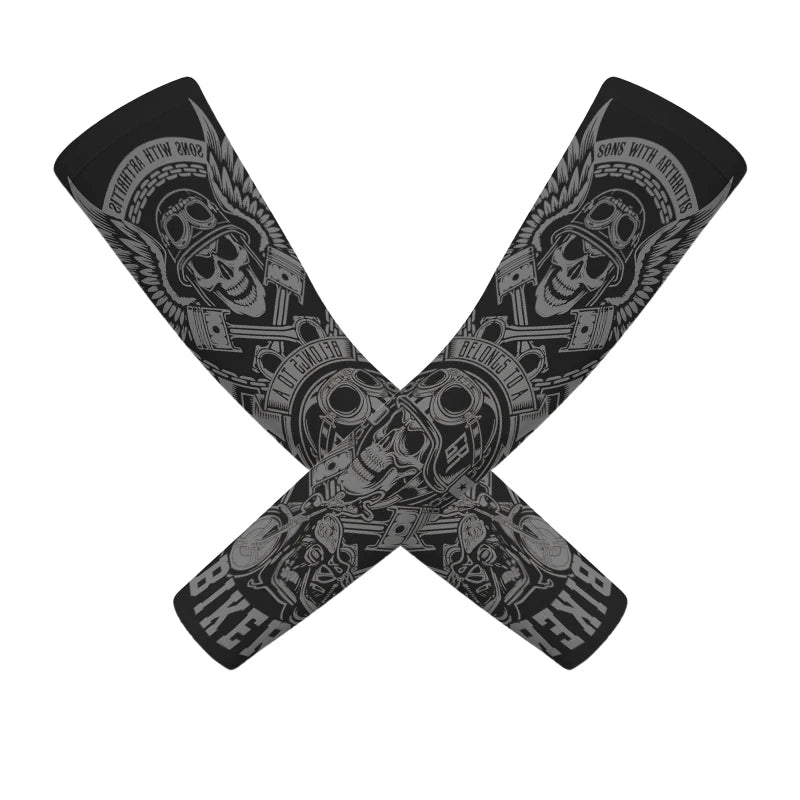 Men's Ice Silk Cooling Arm Sleeves for Cycling - image 21