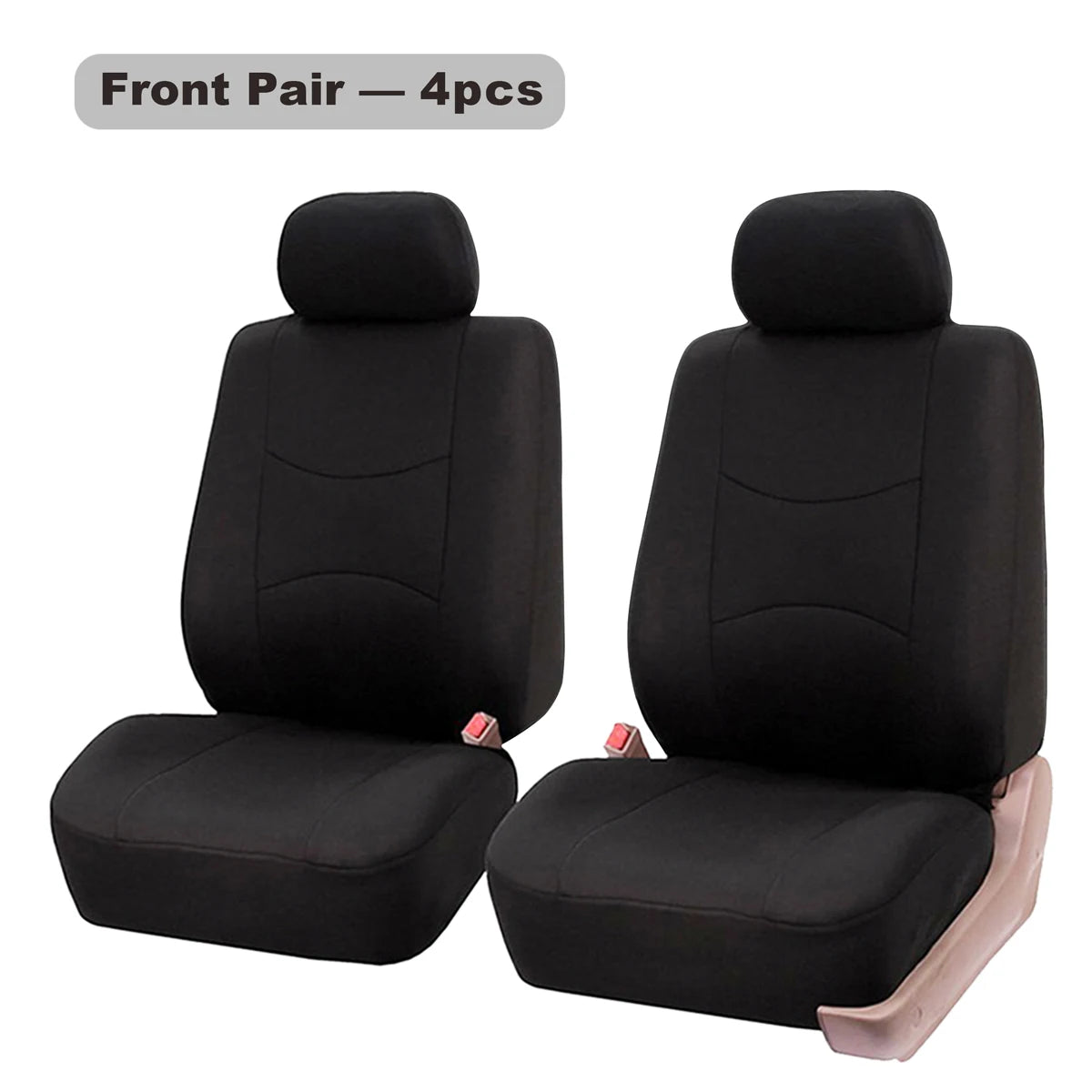 Universal Polyester Car Seat Cover Set, 4 or 9 Pieces