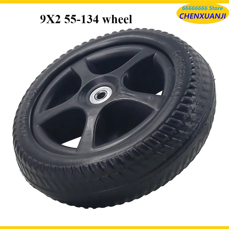 Electric Scooter 9X2 55-134 Rear Wheel Assembly Anti Slip Rubber Shockproof Explosion Proof Scooter Rear Tire Replacement Parts