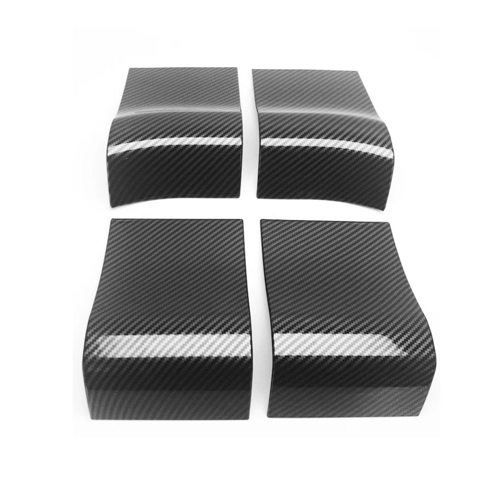 For Ford F150 2015-2020 Interior Door Handle Panel Trim ABS Carbon Fiber Style Anti-scratch Cover Accessory