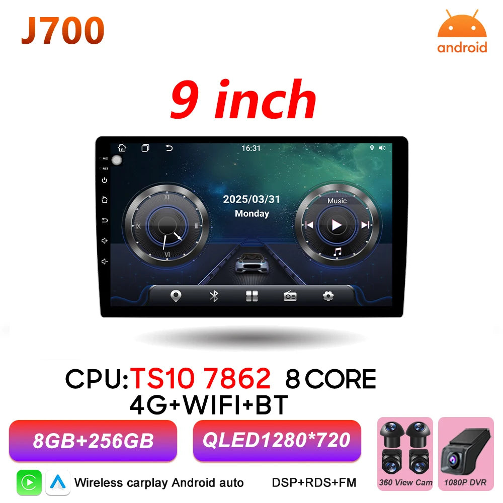 9/10 Inch Double DIN Car Stereo with Wireless CarPlay & Android Auto - image 30