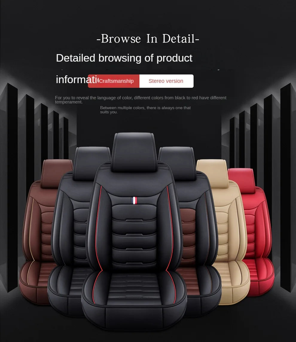 PU Leather Car Seat Covers for BMW 5 Series (F10, G30, E60 and More)