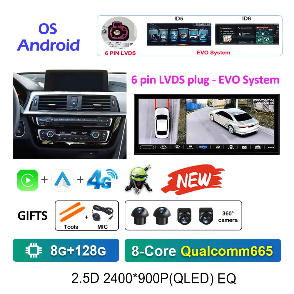 BMW 3/4 Series Android 15 Multimedia Player with CarPlay (F30-F36) - image 8