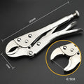 Locking Pliers Set CRV Lock Pliers Curved Jaw Pliers Straight Long Nose C Clamp Locking Clamp Multi-function Welding Tools
