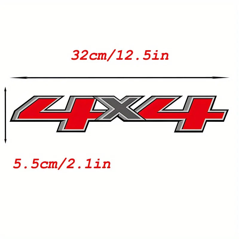 4x4 Truck Bed Side Decals, 2 pcs