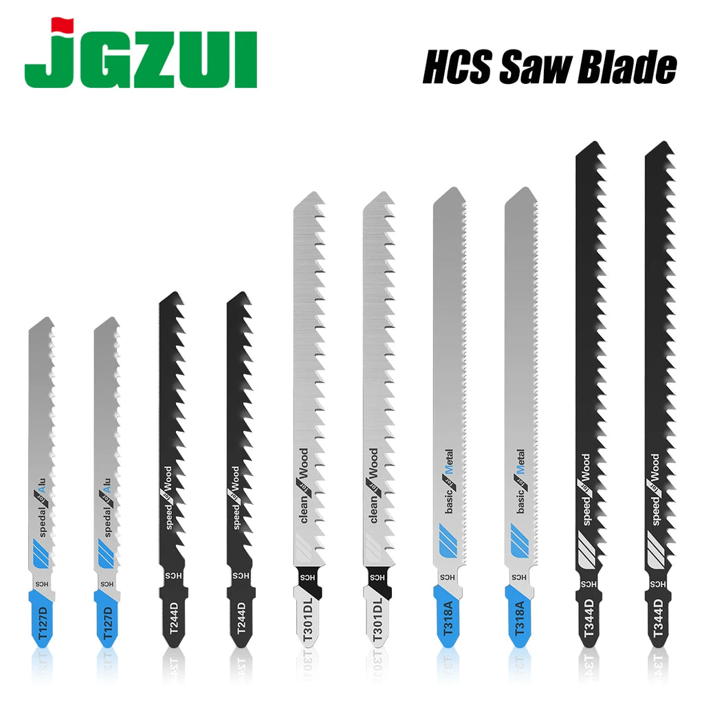 5-Piece Reciprocating Jigsaw Blades – HCS T-Shank Assorted