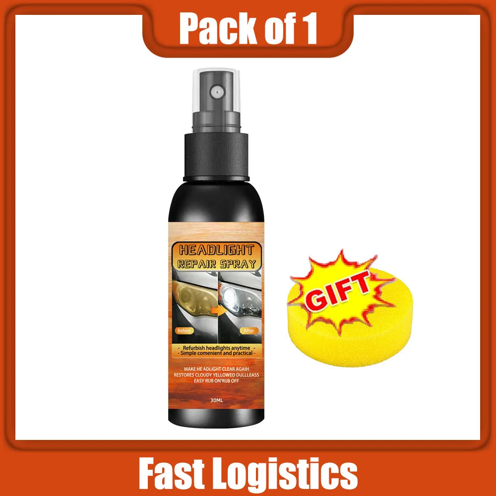 Headlight Restoration Polishing Kit for Yellowed Lenses