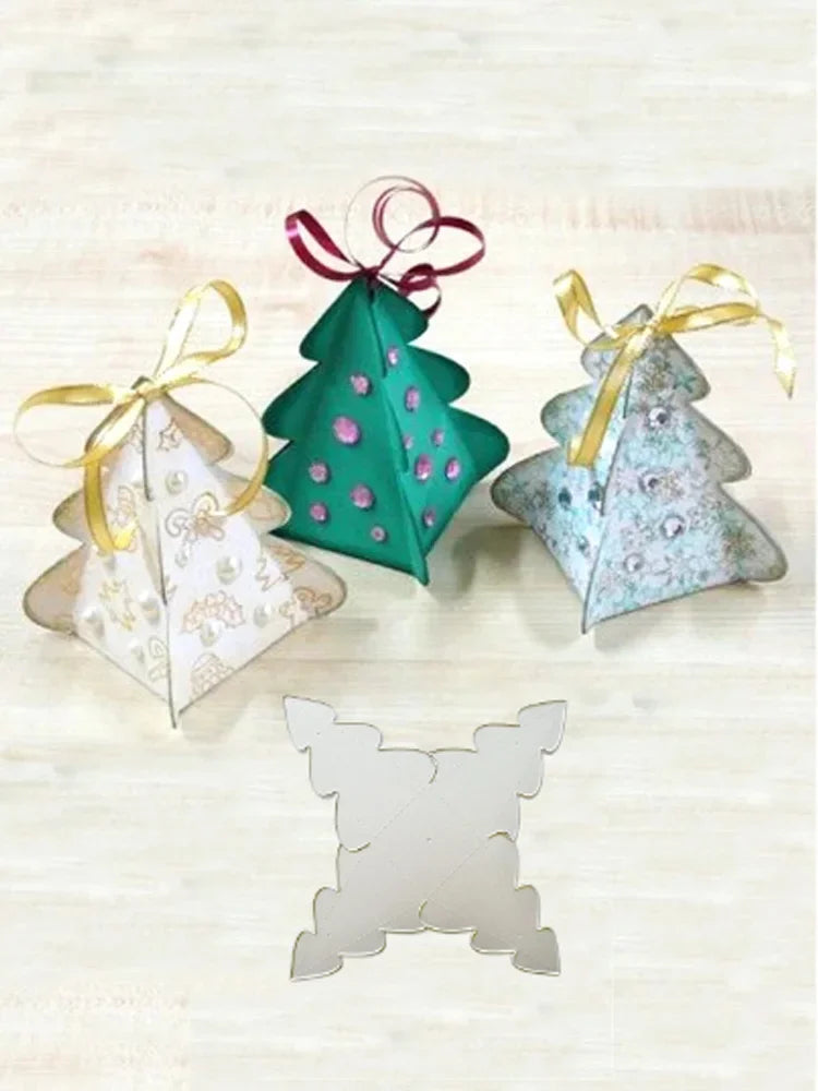 Christmas Wedding Gift Box Scrapbooking Metal Cutting Dies Clear Stamps Decoration DIY Embossed Album Card Decoration