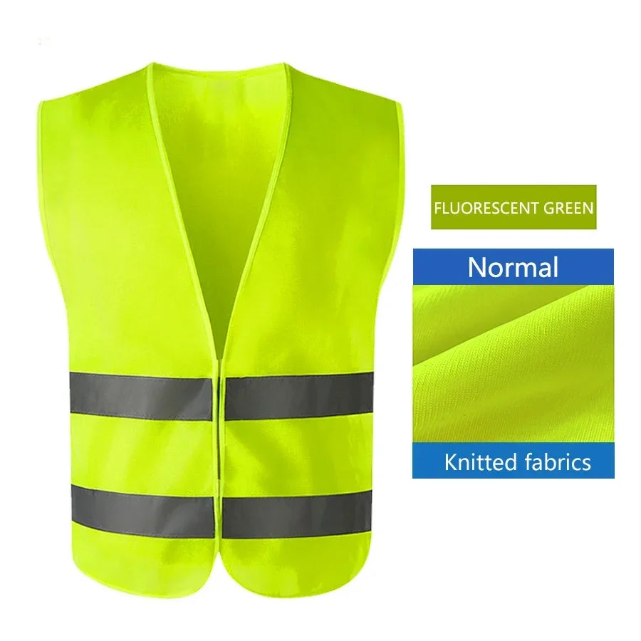 Adjustable High Visibility Reflective Safety Vest for Running and Cycling