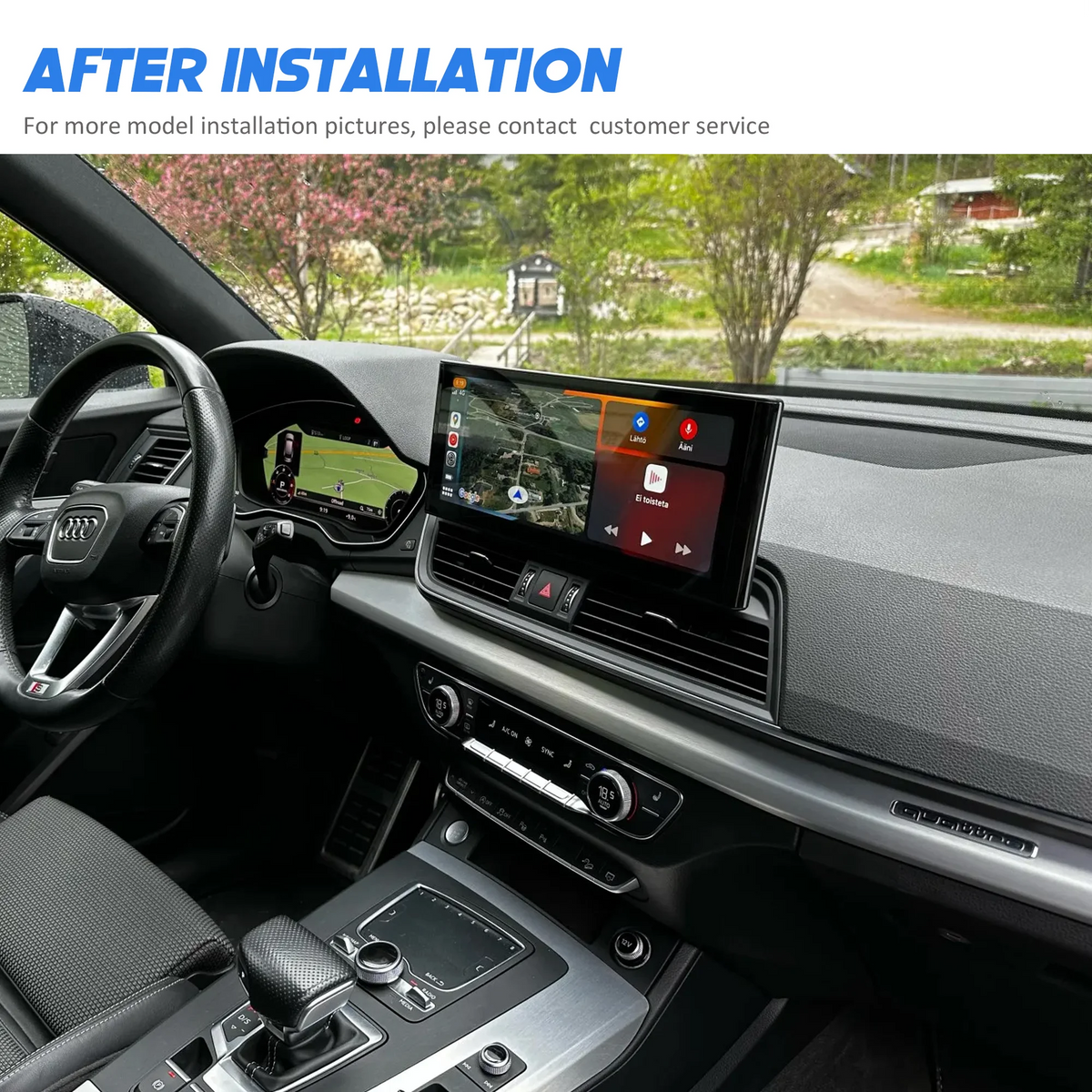 12.3" Wireless CarPlay Multimedia Receiver for Audi A4/A5/Q5 - image 3