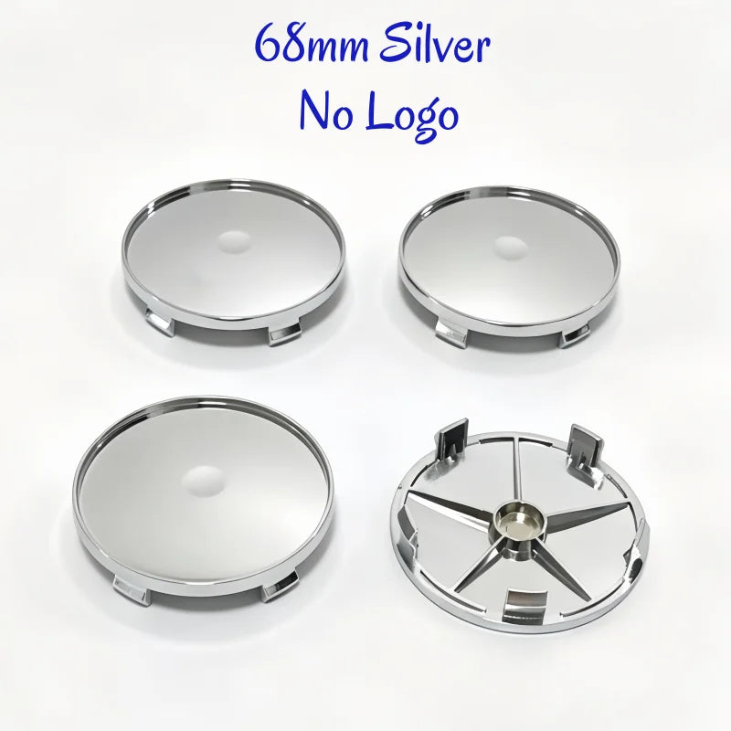 Universal Hub Caps 4-Piece Set - ABS PVC Blank Wheel Covers 48-68mm - image 8