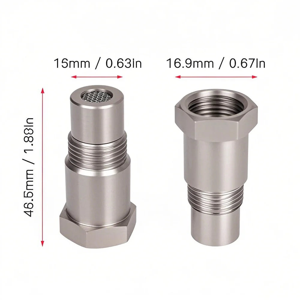 2-Pack Mini Stainless Steel Oxygen Sensor for Car Exhaust - image 5