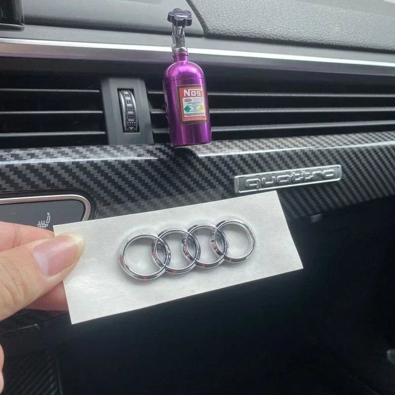 Steering Wheel Center Ring Sticker for A3 A4 A6 A7 A8 Q7 Q8 TT