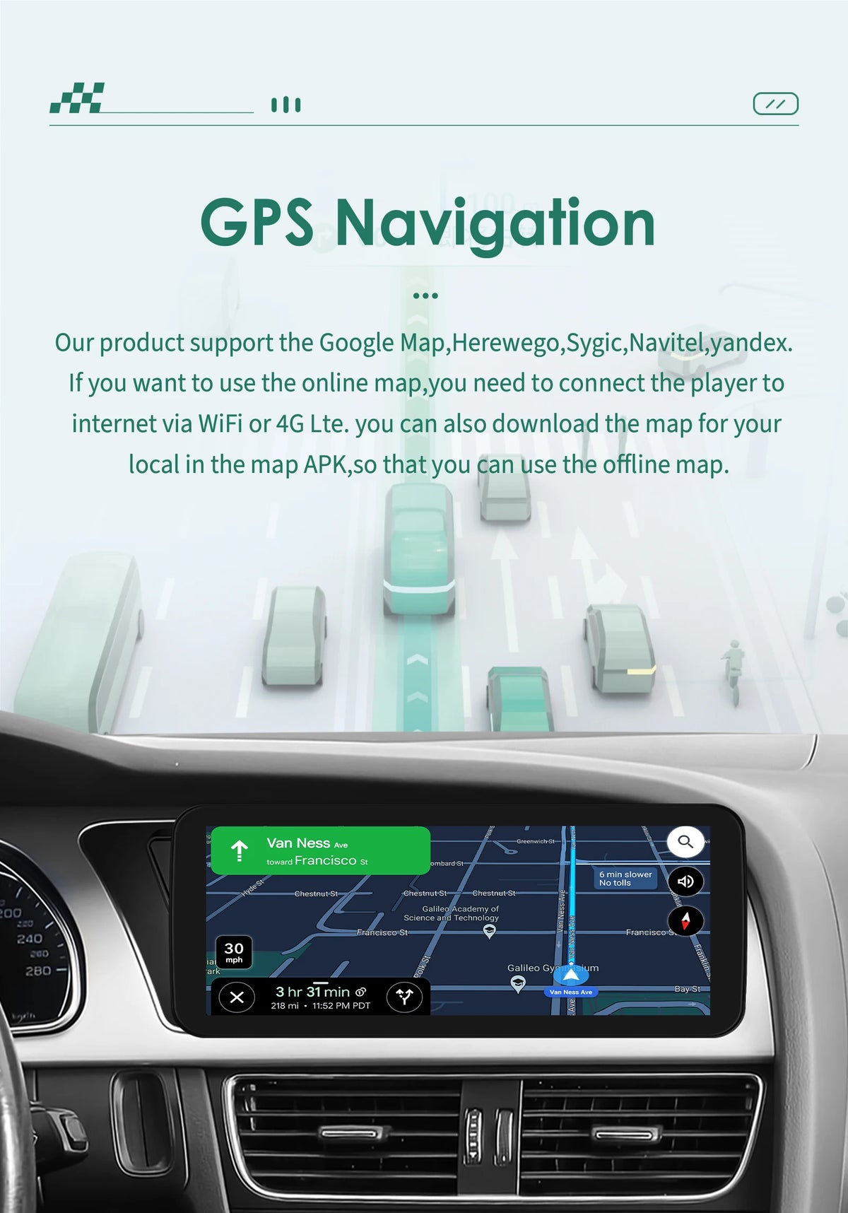 Android 13 Car Stereo for Mercedes-Benz E-Class C207 W207 A207 10.25 - image 6