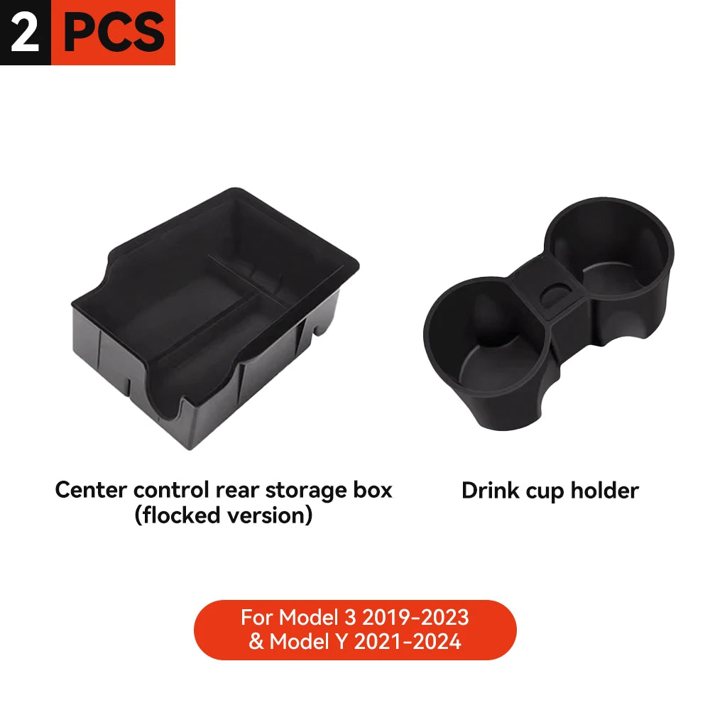 Center Console Storage Box for Tesla Model 3 and Model Y