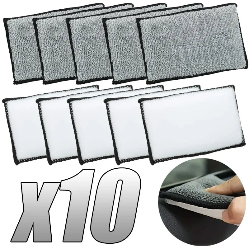 Microfiber Car Detailing Scrubbing Sponge – 2 to 10 Pack