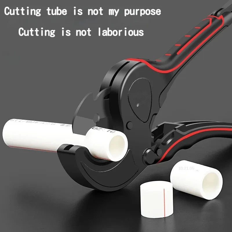 Pipe Cutter 32–75mm – Ratchet Scissors for PVC/PPR Pipes