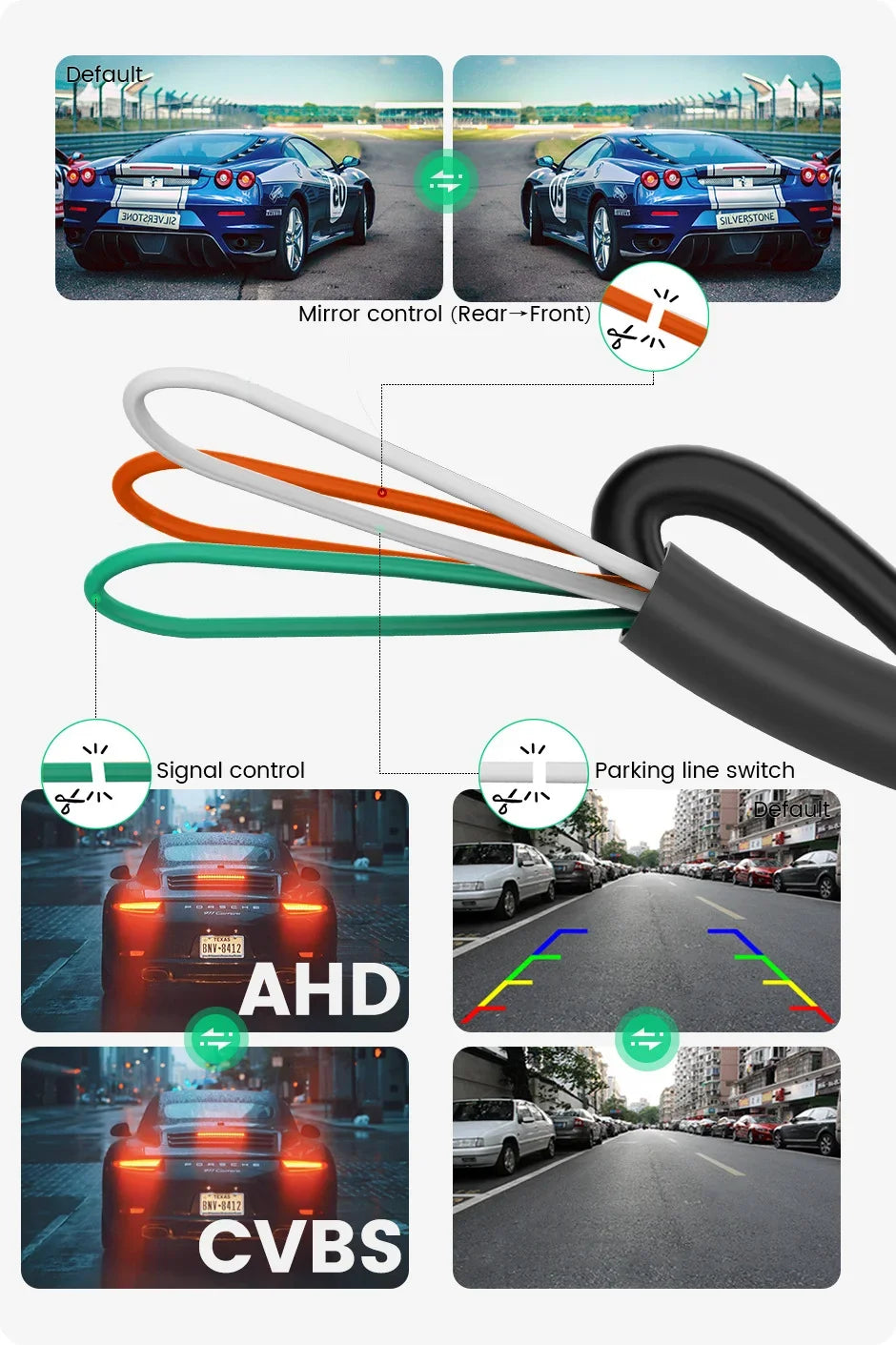 1080P AHD Front View Logo Camera for Toyota - image 9
