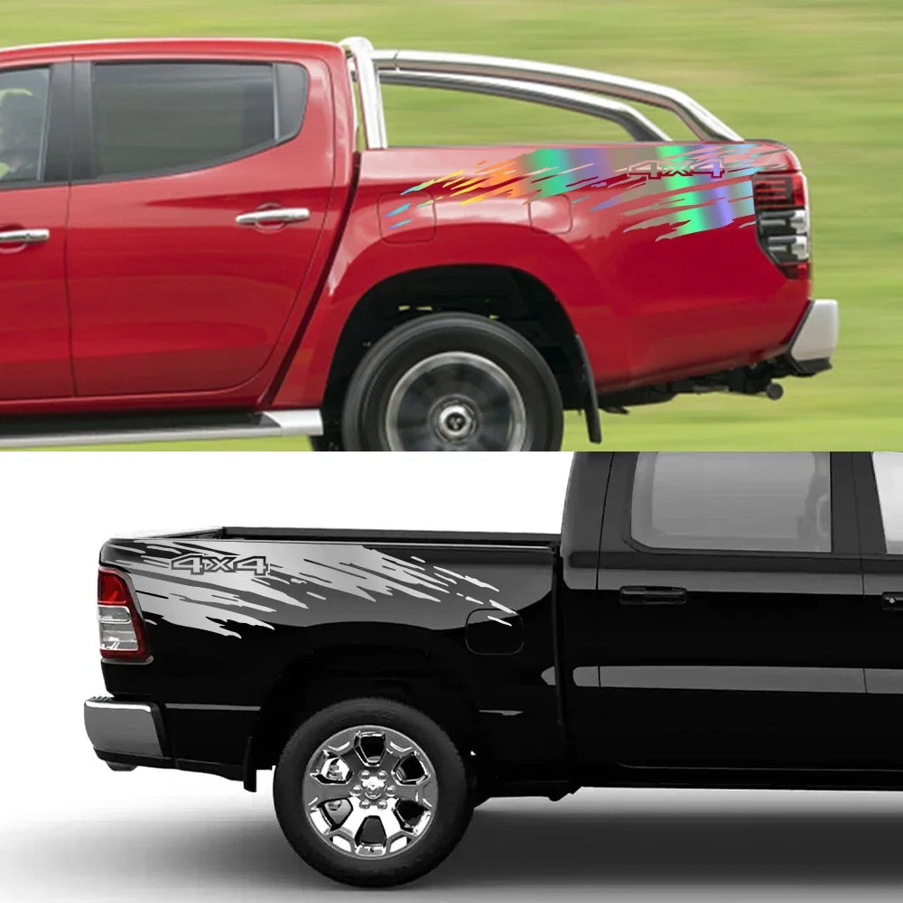 Mudslinger Splash Stripe Pickup Bed Decals, 2 pcs