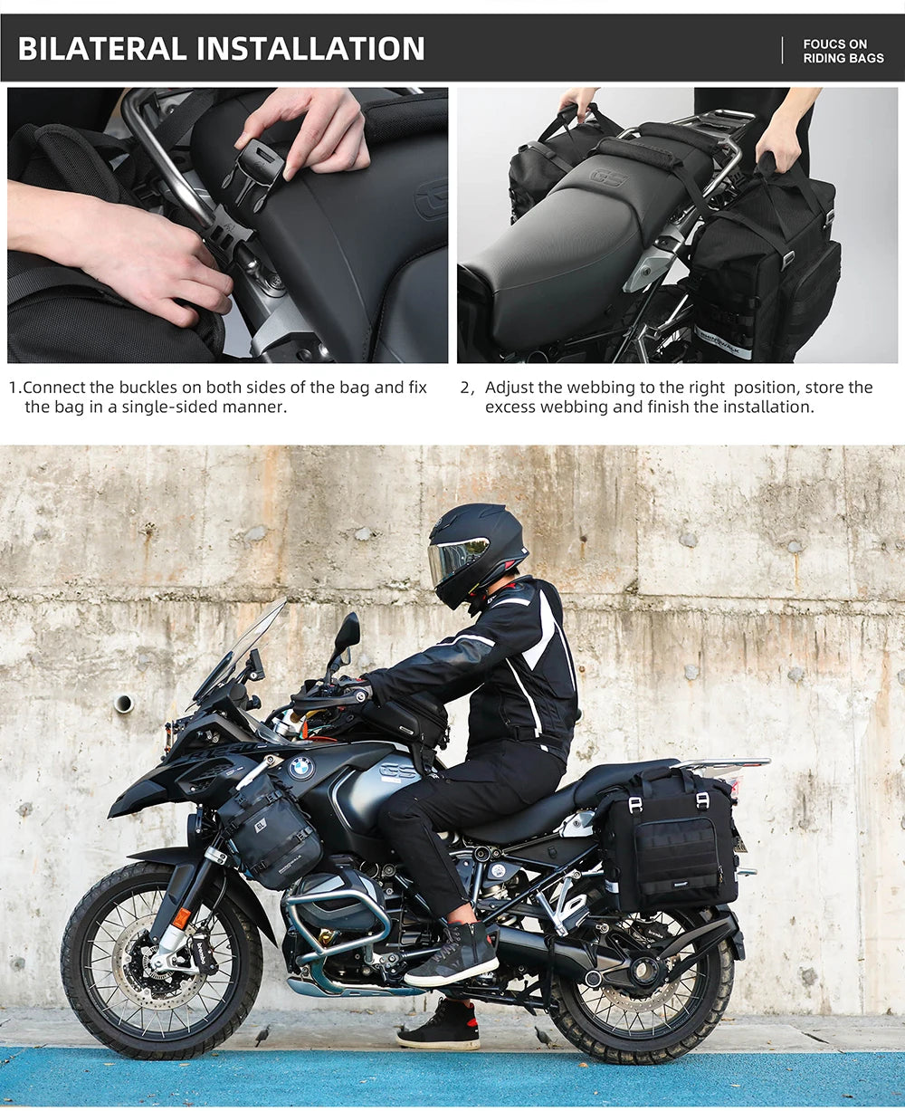 Rhinowalk 25-32L Quick-Release Expandable Tail Bag - image 26